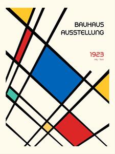 Illustration Bauhaus Geometric Design Retro, Retrodrome, (30 x 40 cm)