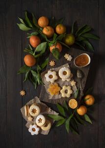 Konstfotografering Mandarin Linzer Cookies, Diana Popescu, (30 x 40 cm)