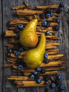 Konstfotografering Pears and cinammon, Alan Shapiro, (30 x 40 cm)