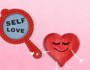 Konstfotografering conceptual image of self love-Cartoon heart, Carol Yepes, (40 x 30 cm)