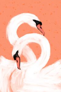 Illustration Swans, Treechild, (26.7 x 40 cm)
