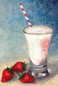 Illustration Strawberry Juice, mspoli, (26.7 x 40 cm)