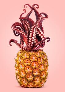 Illustration Octopus Pineapple, Artem Pozdniakov, (30 x 40 cm)