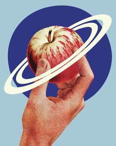 Illustration NASA Space Apple, Circular Concepts, (30 x 40 cm)