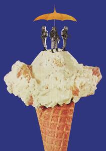 Illustration Ice Cream Landing, Circular Concepts, (30 x 40 cm)