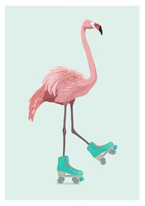 Illustration Flamingogo, ByKammille, (30 x 40 cm)