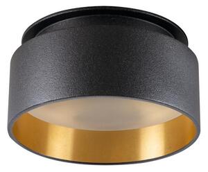 Kanlux 29232 - Infälld lampa GOVIK 10W svart/guld