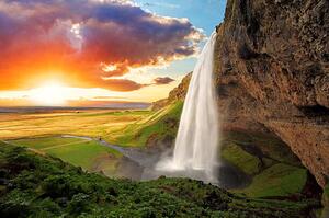 Konstfotografering Waterfall, Iceland - Seljalandsfoss, TomasSereda, (40 x 26.7 cm)