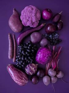 Konstfotografering Purple fruits and vegetables, gerenme, (30 x 40 cm)