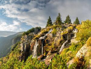 Konstfotografering Pancava waterfall in Karkonosze national park, alex_ugalek, (40 x 30 cm)