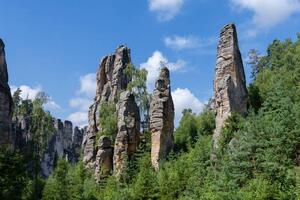 Konstfotografering Prachov Rocks near Jicin, Hradec Kralove,, SilvanBachmann, (40 x 26.7 cm)