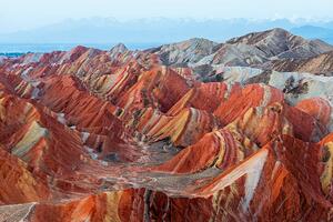 Konstfotografering Colorful mountain in Danxia landform in, Ratnakorn Piyasirisorost, (40 x 26.7 cm)