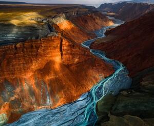 Konstfotografering Red Mountain Grand Canyon, Yuhan Liao, (40 x 35 cm)