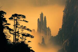 Konstfotografering Huangshan with Sea of Clouds, Anhui, Nattapon, (40 x 26.7 cm)