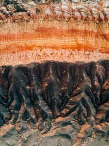 Konstfotografering Drone Point View of Mountains and Danxia Landform, AerialPerspective Images, (30 x 40 cm)