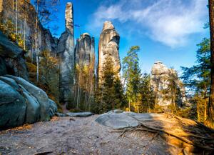 Konstfotografering National Park Adrspach-Teplice Rocktown, ewg3D, (40 x 30 cm)