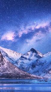 Konstfotografering Scenic view of snowcapped mountains against, TSHEPO Tladi tt48 / 500px, (22.5 x 40 cm)