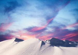 Fotografi Winter Sunset In The Mountains, borchee, (40 x 26.7 cm)
