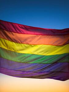 Konstfotografering Rainbow flag, Jonathan Knowles, (30 x 40 cm)