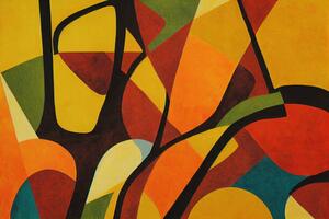Konstfotografering Colors in abstract painting, Jasmin Merdan, (40 x 26.7 cm)