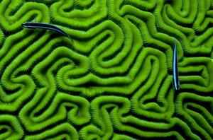 Konstfotografering Grooved Brain Coral, Dash Shemtoob, (40 x 26.7 cm)