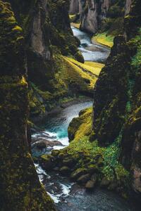 Konstfotografering Fjadrargljufur Canyon In Iceland, borchee, (26.7 x 40 cm)