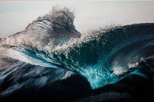 Konstfotografering Extreme close up of thrashing emerald ocean waves, Philip Thurston, (40 x 26.7 cm)