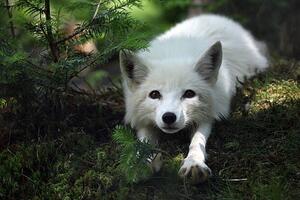Konstfotografering Arctic Fox, Megan Lorenz, (40 x 26.7 cm)