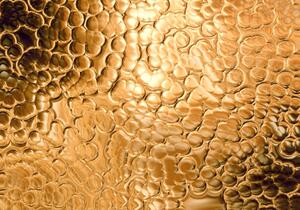 Illustration Gold Yellow Bubble Pattern Glittering Background, oxygen