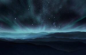 Konstfotografering Northern lights, Rastan, (40 x 26.7 cm)