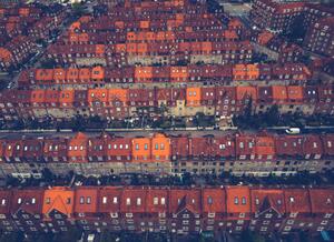 Konstfotografering Town Houses in Copenhagen, jonathanfilskov-photography, (40 x 30 cm)