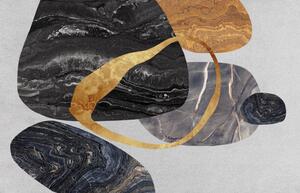 Illustration Abstract marble art. Rich texture. Modern, Luzhi Li, (40 x 26.7 cm)