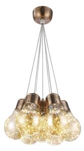 Klausen 142009 - LED ljuskrona med upphängningsrem BULBS LED/30W/230V brons