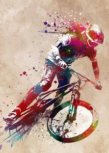 Konsttryck BMX sport art 31, Justyna Jaszke, (30 x 40 cm)