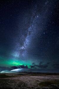 Fotografi Aurora Borealis with the Milky Way, Arctic-Images, (26.7 x 40 cm)