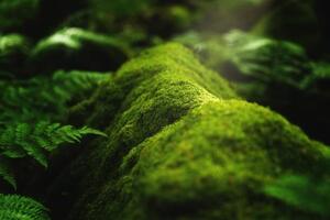 Fotografi Closeup shot of moss and plants, Wirestock, (40 x 26.7 cm)
