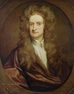 Fotografi Portrait of Isaac Newton, 1702, Kneller, Godfrey, (30 x 40 cm)