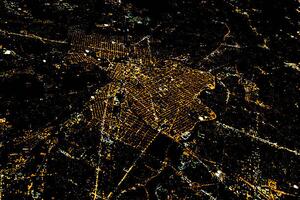 Konstfotografering light of city at night, gdmoonkiller, (40 x 26.7 cm)