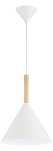 Ljuskrona med textilsladd FUKS 1xE27/15W/230V grädde/beige
