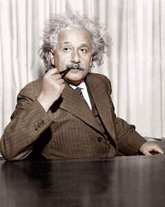 Konstfotografering Albert Einstein at Princeton, 1933, Unknown photographer,, (30 x 40 cm)