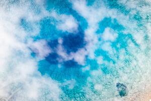 Konstfotografering Steam of geyser from above, Semera,, Roberto Moiola / Sysaworld, (40 x 26.7 cm)
