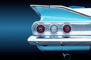 Konstfotografering US classic car impala convertible 1960, Beate Gube, (40 x 30 cm)