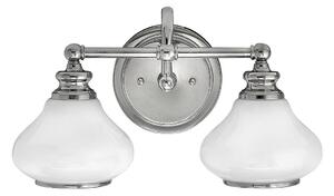 Hinkley - LED Vägglampa för badrum AINSLEY 2xG9/3W/230V IP44 krom