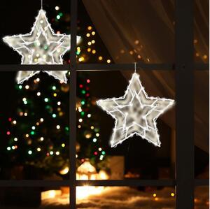 LED juldekoration för fönster 35xLED/3xAA varm vit