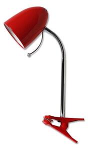 Aigostar - Bordslampa med klämma 1xE27/36W/230V röd/krom