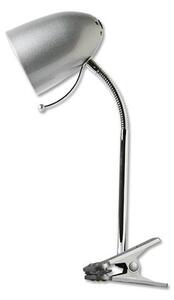 Aigostar - Bordslampa med klämma 1xE27/11W/230V silver/krom