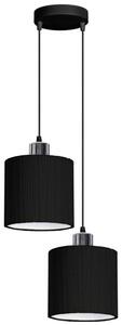Ljuskrona med upphängningsrem BIZO 2xE27/60W/230V svart /grå