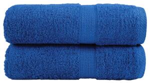 Premium handdukar 2st blå 30x30cm 600gsm 100% bomull