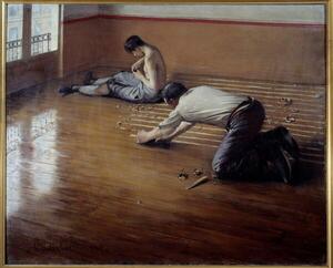 Caillebotte, Gustave - Konsttryck The floor planers., (40 x 30 cm)