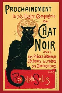 Poster, Affisch Den Svarta Katten, Thophile Steinlen